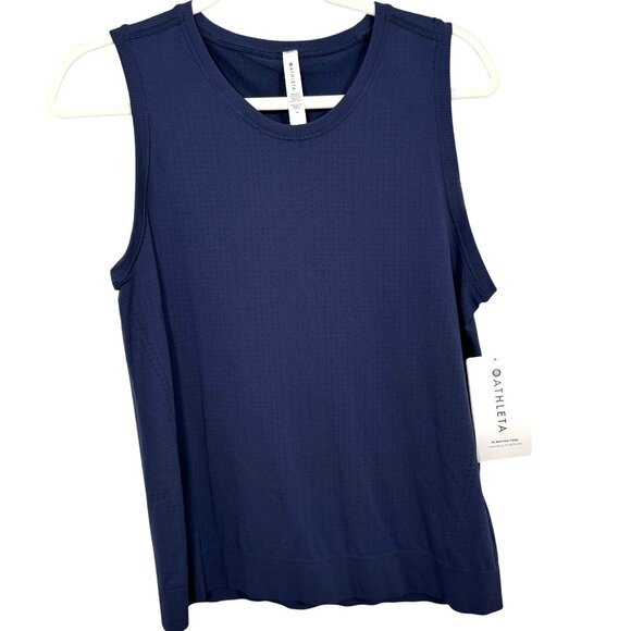 Athleta “In Motion” Tank Top | Navy | NWT Activewear Performance Top - Picture 1 of 5